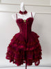 Retro Sling Lace Cake Fluffy Dress