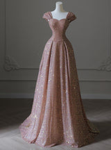 Fashion Sequins Straps Prom Dress