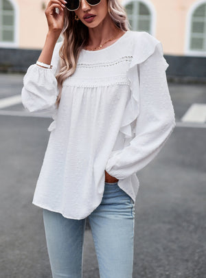 Solid Color Casual Long Sleeve Shirt
