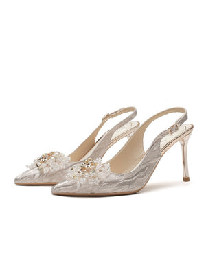 Pointed High Heels Women's Stiletto Wedding Shoes