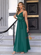 Sexy Contrast Sequined Long Dress