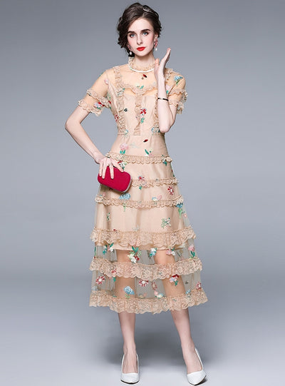 Floral Gauze Fairy Party Dress