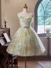 White Tulle 3D Flower Homecoming Dress