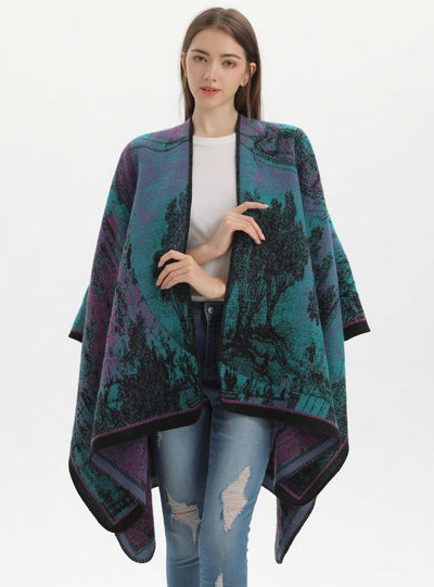 Ladies Shawl Warm Cardigan Cloak