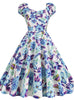 Printed Silm Waist Retro Hepburn Dress