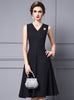 Black V-neck Mother Of The Bride Dress