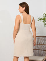 Sexy Backless Square Neck Sling Dress