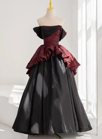 Print Off the Shoulder Tulle Prom Dress