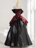 Print Off the Shoulder Tulle Prom Dress