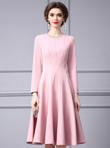 Pink Long Sleeve Mother Of The Bride Dress