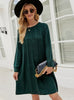 Round Neck Twisted Loose Long Sweater Dress