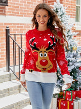 Jacquard Leisure Pullover Christmas Sweater