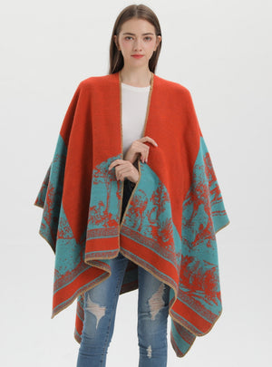 Women's Ethnic Shawl Cloak