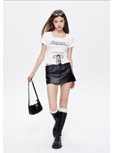 Solid Color Slim Short Sleeve T-shirt