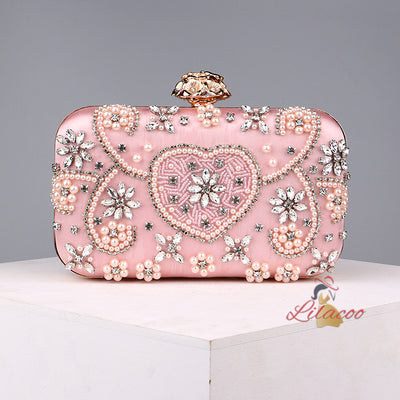 Bead Crystal Dinner Bag Clutch Bag