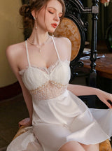 Ice Silk Pajamas Suspender Nightdress