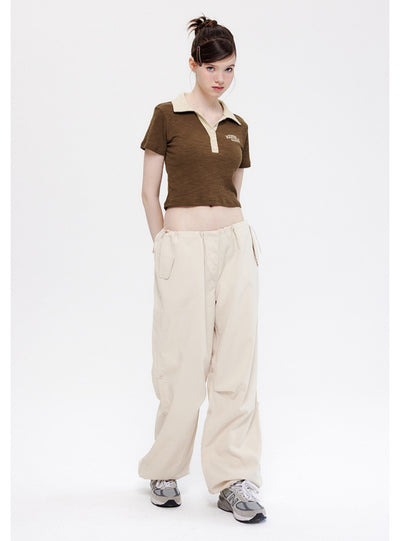 Short Sleeve Lapel Polo Neck T-shirt