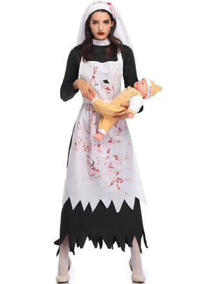 Terror Nuns Wear Halloween Costumes