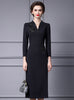 Black Beading Sequins Mother Of The Bride Dress