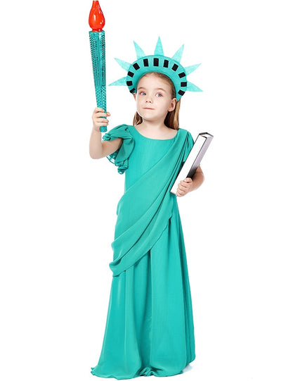 Statue of Liberty Ancient Greek Girl Dress Costume