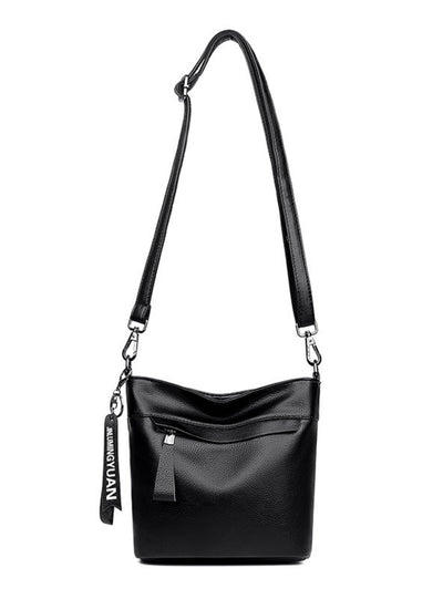 Soft Leather Large Capacity Commuter Handbag