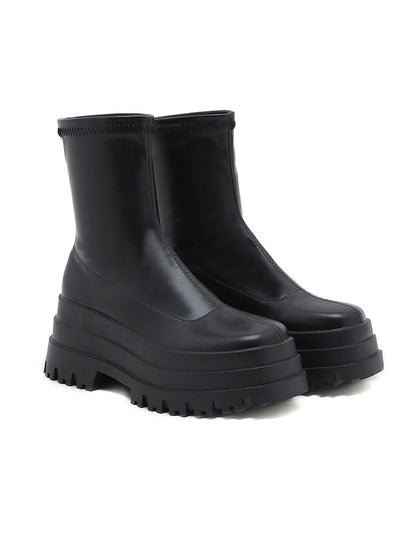 Three-layer Padded Round-headed Martin Boots