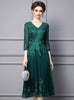 Dark Green Tulle Mother Of The Bride Dress
