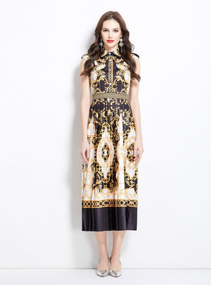 Palace Retro Print Long Dress