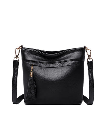 Soft Leather Chain Shoulder Crossbody Bag