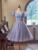 Light Purple Tulle Sequins Homecoming Dress