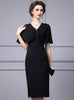 Black V-neck Beading Mother Of The Bride Dress