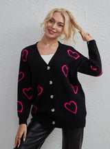 Love Contrasting Street Cardigan Sweater