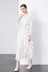 Pleated Ruffled Three-dimensional Loose Dress