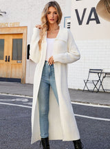 Lapel Casual Loose Long Sweater Coat