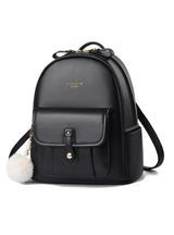Women's PU Leather Backpack Girls School Backpack