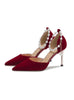 Pointed Stiletto Heels Pearls Wedding Shoes