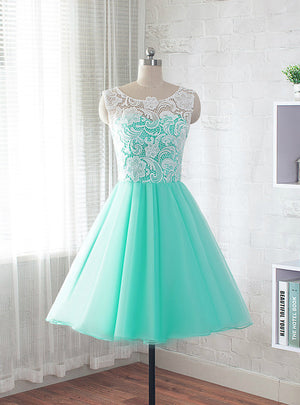 Women Tulle Lace Homecoming Dress