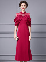 Sexy Fuchsia Beading Mother Of The Bride Dress