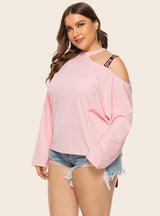Solid Color Long Sleeve Loose T-shirt