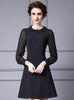 Black Long Sleeve Mother Of The Bride Dress