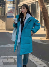 Large Size Loose Medium and Long Cotton-padded Coat