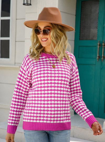 Round Neck Pullover Sweater