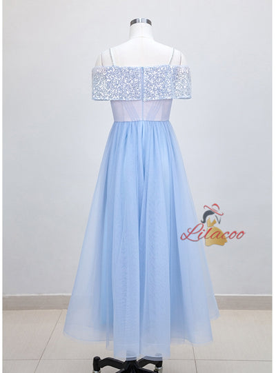 Retro Short Sleeve Mesh Sequined Dress