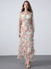 French Floral Long-sleeved Dress