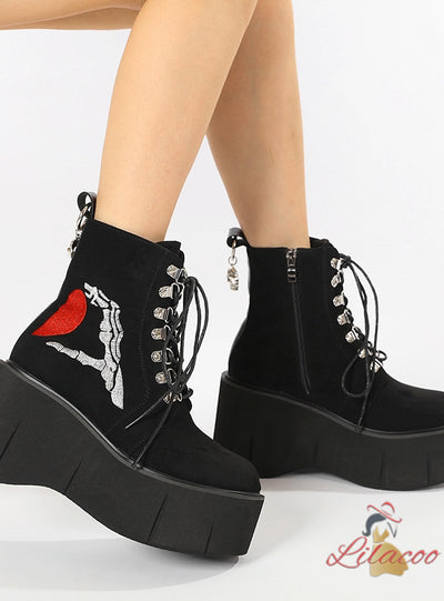 High-heeled Thick Platform Boots