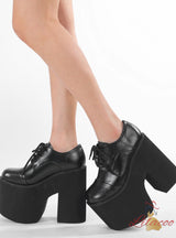 Round-headed Thick-soled Thick Heel Shoes