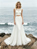 White Two Piece Lace Wedding Dress