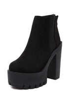 Suede Ultra-high Heel Waterproof Platform Shoes