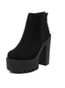 Suede Ultra-high Heel Waterproof Platform Shoes