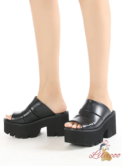 Outdoor Thick Soles Thick Heels Slippers